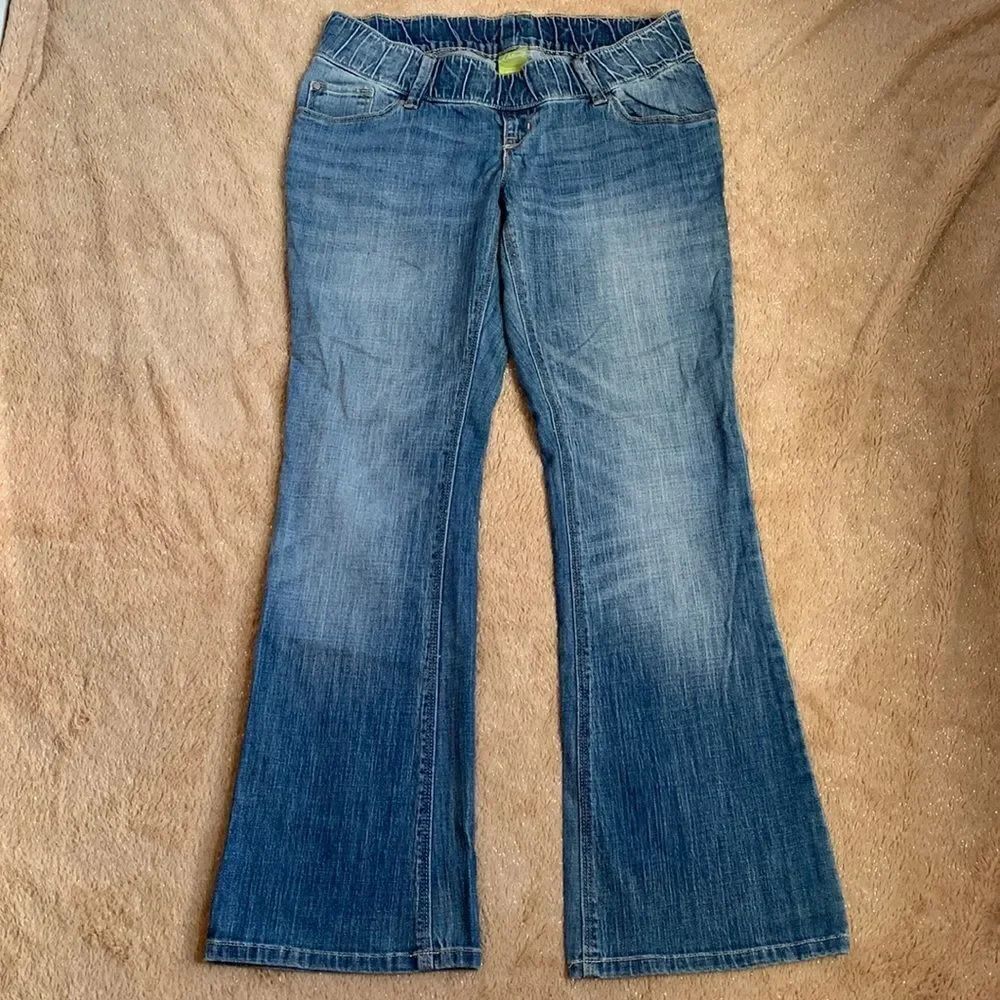 Old Navy Vintage Maternity Bootcut Denim Jeans Pants 4 Short